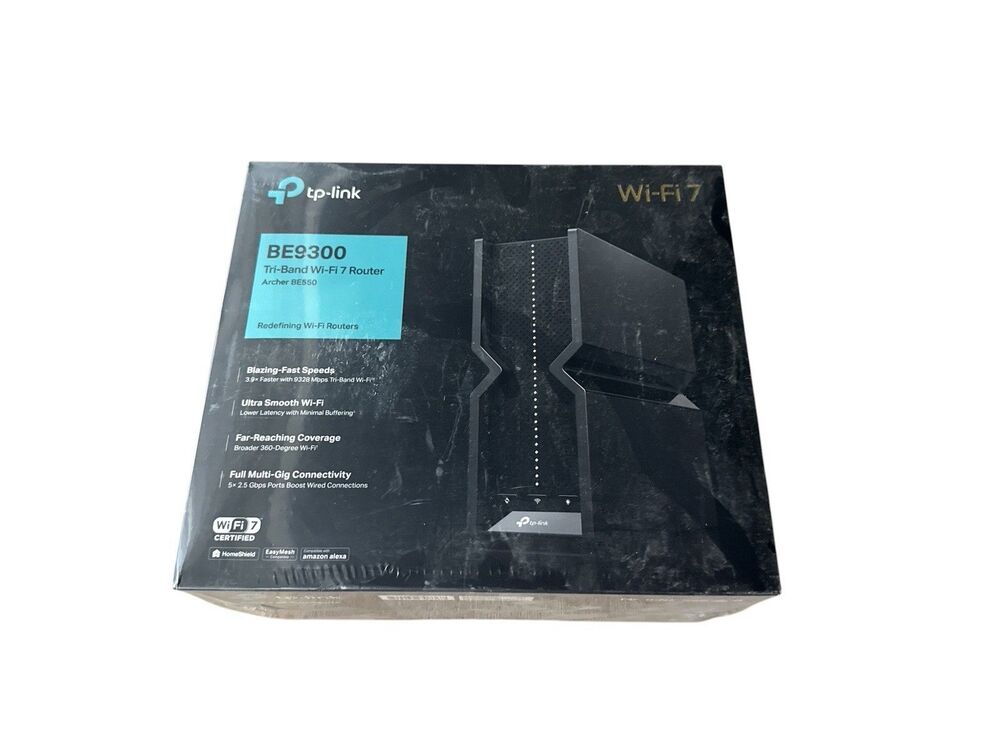 TP-Link Tri-Band BE9300 WiFi 7 Router (Archer BE550) – 6-Stream, Full 2.5G Ports